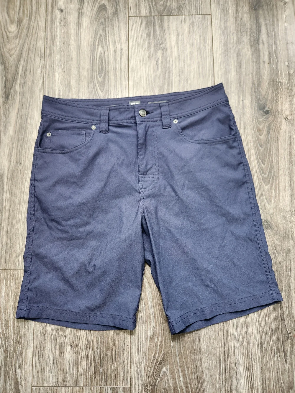 PrAna 1969731 Men's Brion Short II Blue Size 30x9 Standard Fit